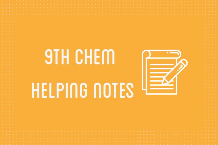 9th Class Chemistry Helping Notes of All Chapters in PDF