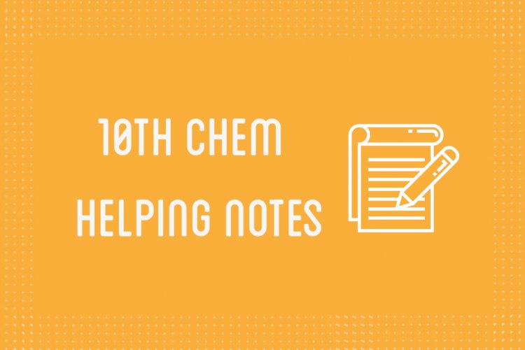 10th Class Chemistry Helping Notes of All Chapters in PDF
