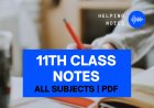 1st Year All Subjects Helping Notes PDF